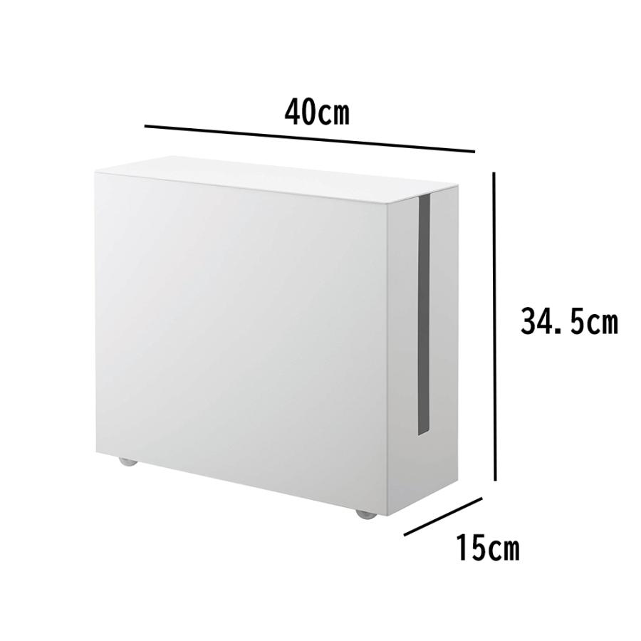 山崎実業 tower キャスター付きケーブル収納ラック 収納 コードケース キャスター付き タワー | tower | 11