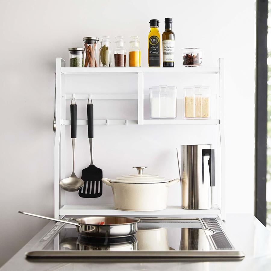 山崎実業 tower コンロサイドラック タワー 3段 省スペース コンロラック コンロ横 隙間収納 台 ラック メーカー直送 | tower | 07