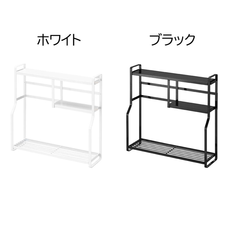 山崎実業 tower コンロサイドラック タワー 3段 省スペース コンロラック コンロ横 隙間収納 台 ラック メーカー直送 | tower | 09