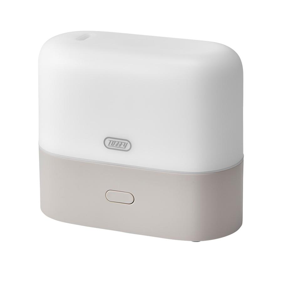 トフィー 加湿器 超音波式 おしゃれ 小型 300ml 抗菌 アロマ LED ライト リモコン 卓上 保証書付き Toffy CP01 | Toffy | 01