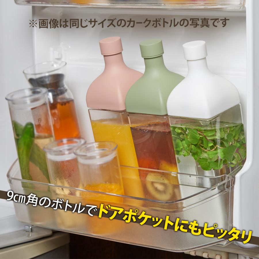 HARIO ハリオ カークコーヒーボトル 水出し 角型 水出しポット 1L 1000ml ドアポケット 横置き 大容量 フィルター付き 食洗機対応 ピッチャー | HARIO | 04