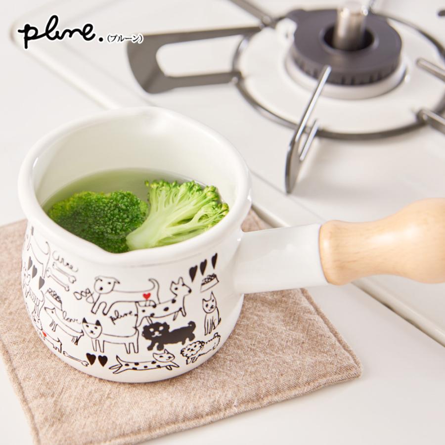 片手鍋 ミルクパン ミニ 鍋 550ml 直火 ホーロー 琺瑯 プルーン Plune 豊琺瑯 | ブランド登録なし | 09
