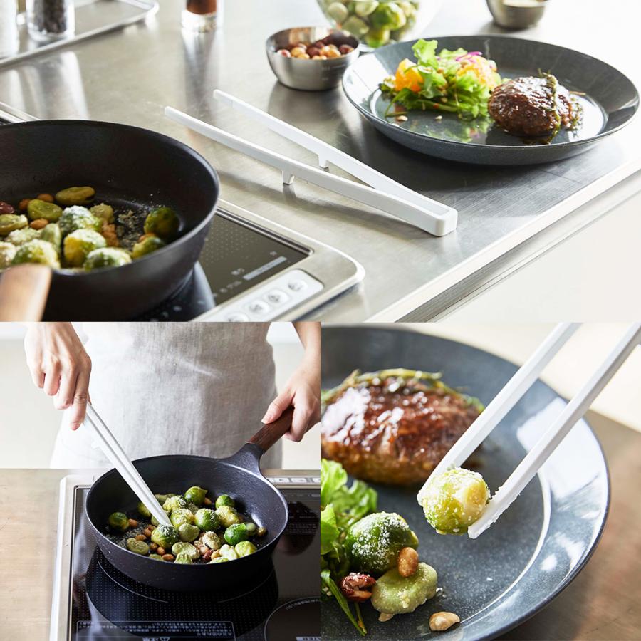 山崎実業 tower シリコーン 菜箸トング タワー 食洗機対応 シリコン ン トング 菜箸 盛り付け サラダ 調理器具 耐熱 キッチンツール | tower | 06