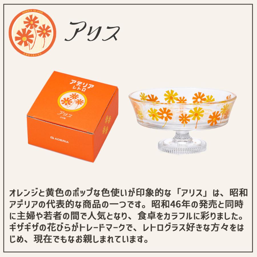 アデリアレトロ　プレート　ガラス ADERIA アデリアレトロ 脚付き デザート 浅型 ガラス 皿 プレート