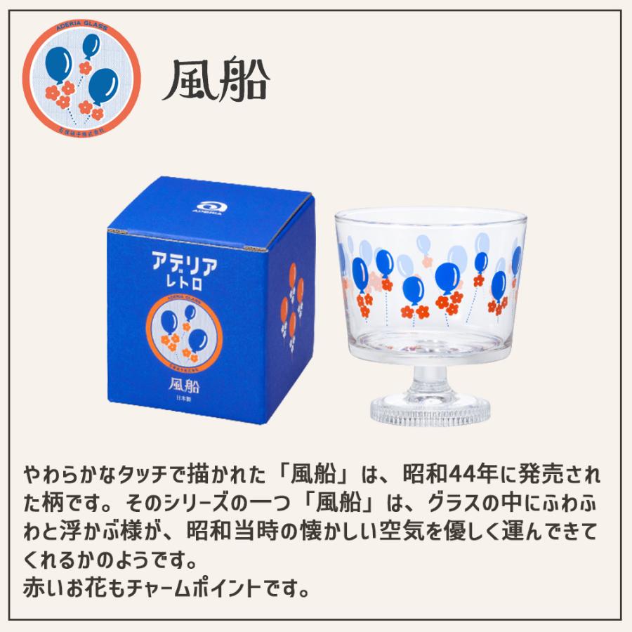 ADERIA アデリアレトロ 脚付き デザート 深型 ガラス 皿 プレート