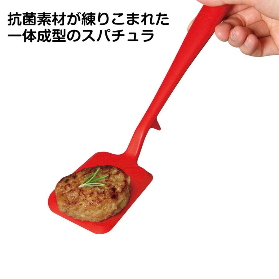 抗菌ターナー viv ヴィブ 抗菌シリコーンキッチンシリーズ フライ返し ヘラ 料理 キッチングッズ 自炊 一人暮らし 衛生的 軽い 食洗器OK 食洗機対応 アウトドア | ViV | 01