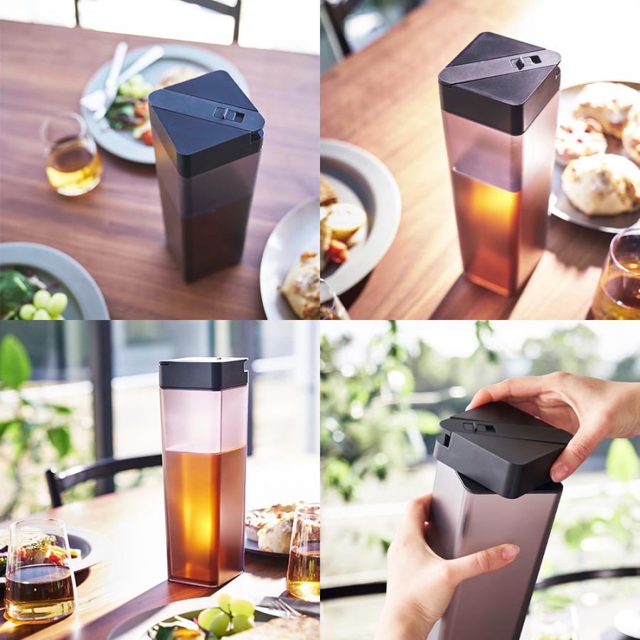 山崎実業 tower 倒して置ける 冷水筒 タワー 水差し ピッチャー 麦茶ポット 食洗機対応 ウォータージャグ スリム ボトル カラフェ 1.2L | tower | 07