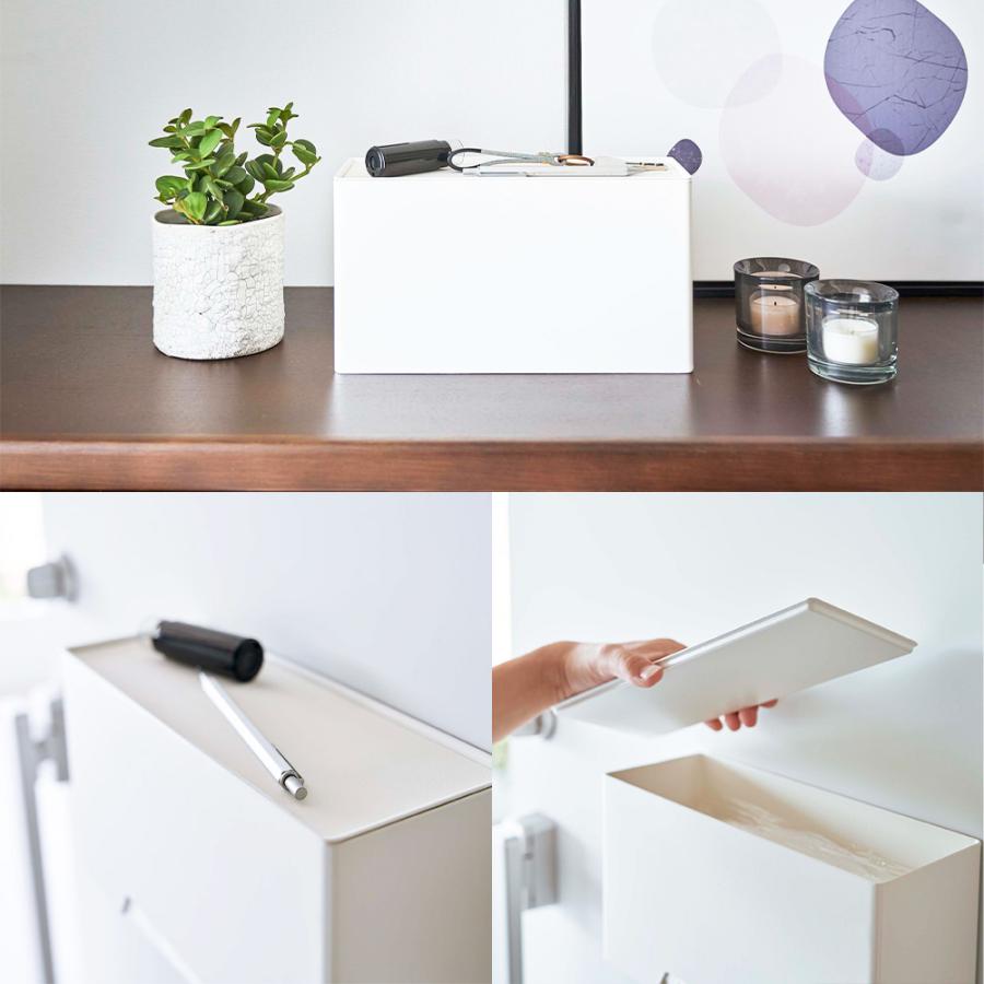 山崎実業 tower マグネット 立体マスク ホルダー タワー マスクケース マスク 収納 3D立体型マスク プリーツマスク 使い捨てマスク | tower | 06