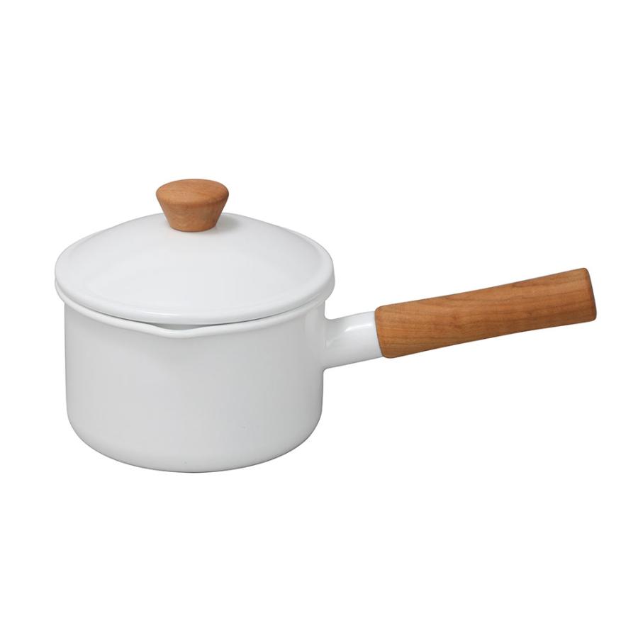 野田琺瑯 ソースパン 片手鍋 14cm クルール 鍋 nodahoro ホーロー鍋 琺瑯 琺瑯鍋 日本製 | 野田琺瑯 | 04