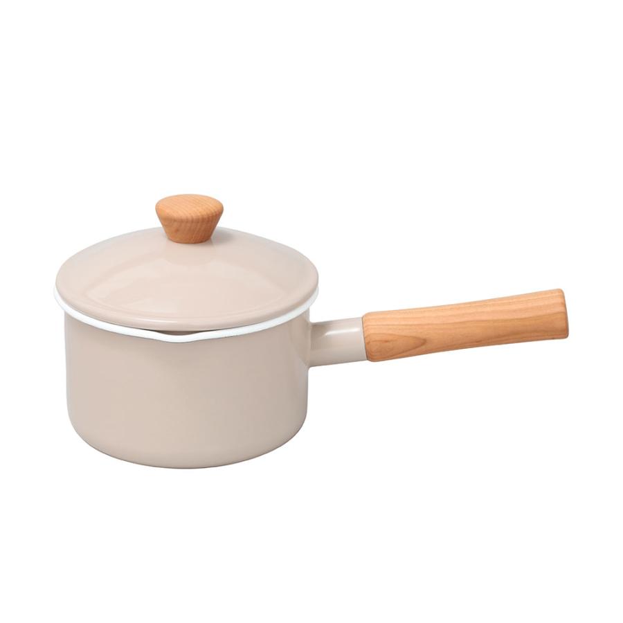 野田琺瑯 ソースパン 片手鍋 14cm クルール 鍋 nodahoro ホーロー鍋 琺瑯 琺瑯鍋 日本製 | 野田琺瑯 | 05