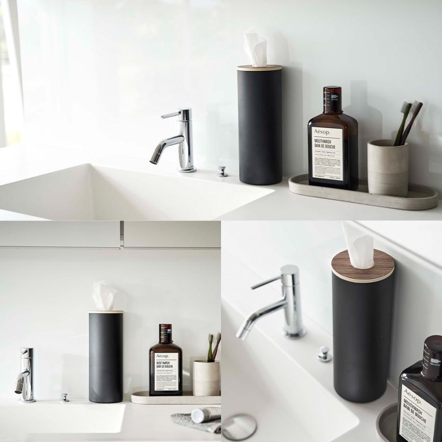 山崎実業 RIN ボトル型ティッシュケース リン L ティッシュ ケース スタンド 縦 スリム リビング 洗面所 | RIN（山崎実業） | 06