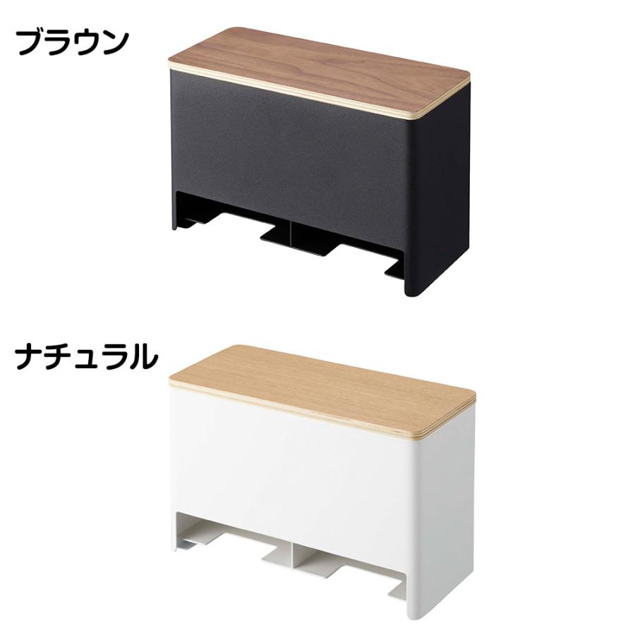 山崎実業 RIN 分別 サニタリー収納ホルダー リン 仕切り付き 蓋付き 収納ボックス 生理用品 ハンカチ ポケットティッシュ | RIN（山崎実業） | 08