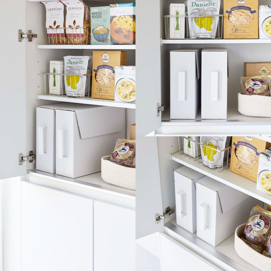 tower 山崎実業 カセットコンロ収納ボックス タワー 2個組 カセット