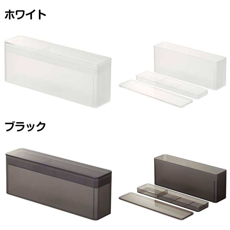 山崎実業 tower ネイル収納ケース タワー マニュキュア パーツ 爪 やすり ヤスリ ネイルファイル ニッパー ピンセット ネイルケア フタ付き | tower | 08