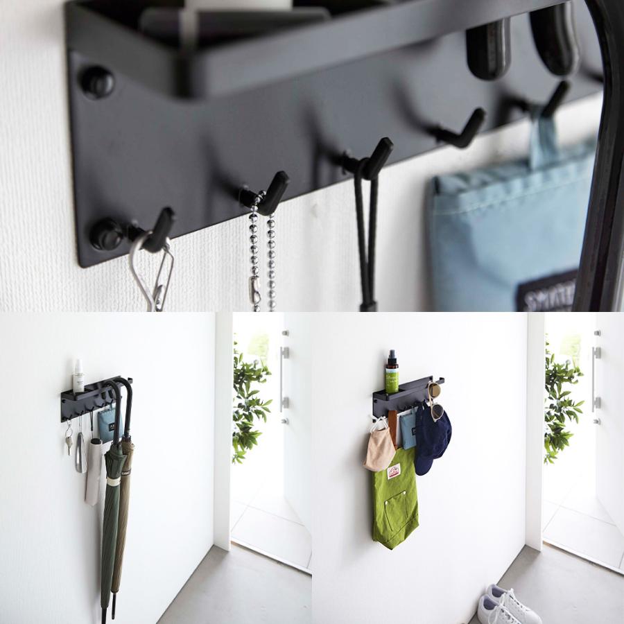 山崎実業 tower 石こうボード壁対応 トレー付き アンブレラホルダー タワー 傘立て 玄関 ハンガー フック 収納 傘 傘置き 壁付け 玄関収納 | tower | 07