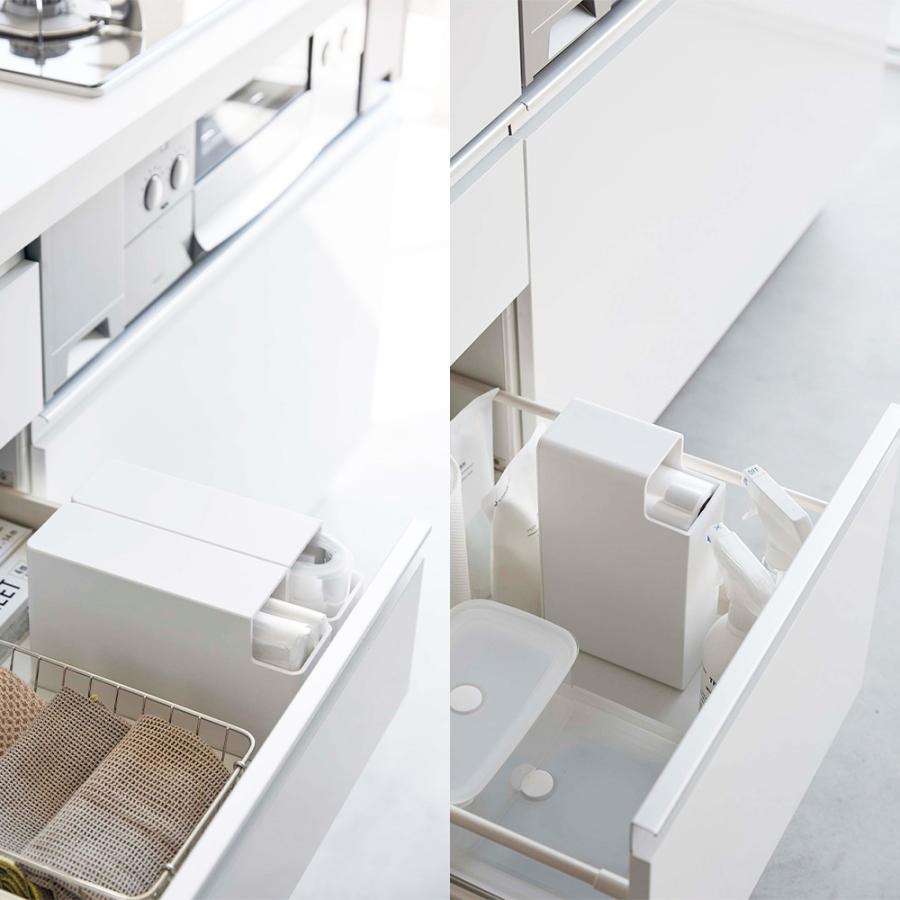 山崎実業 tower スリム プラスチックバッグ ケース タワー ポリ袋 食パン1斤袋 収納 ケース ホルダー ストッカー 収納ケース 引き出し | tower | 06