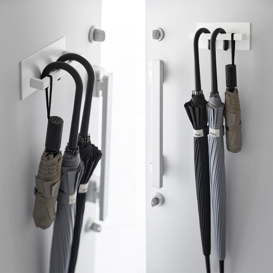マグネット アンブレラハンガー タワー 山崎実業 tower 傘立て 傘置き アンブレラホルダー コンパクト スリム 傘 引っ掛け 玄関ドア 壁掛け 収納 磁石 長傘 | tower | 06