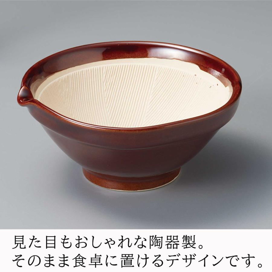 すり鉢  すりばち 深型 大サイズ 日本製 離乳食 陶器 すりごま 胡麻 おしゃれ 飴 青磁 白 | ブランド登録なし | 02