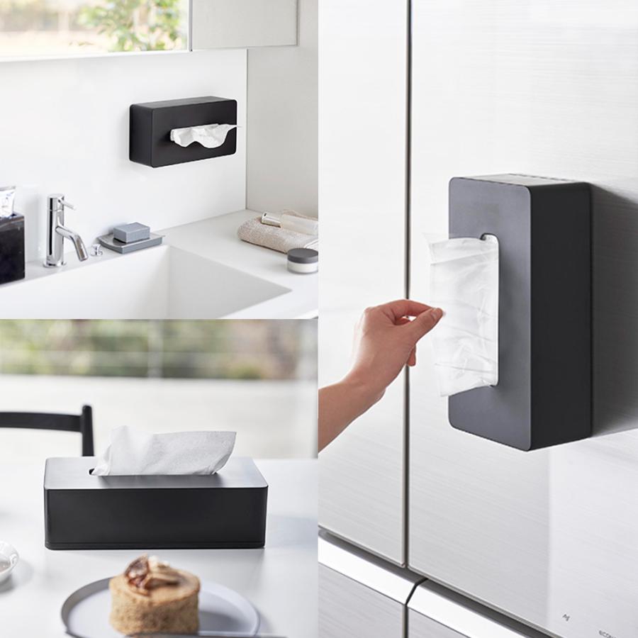 山崎実業 tower フィルムフック ティッシュケース タワー レギュラーサイズ カバー ペーパーホルダー ティッシュボックス 浮かせる | tower | 07