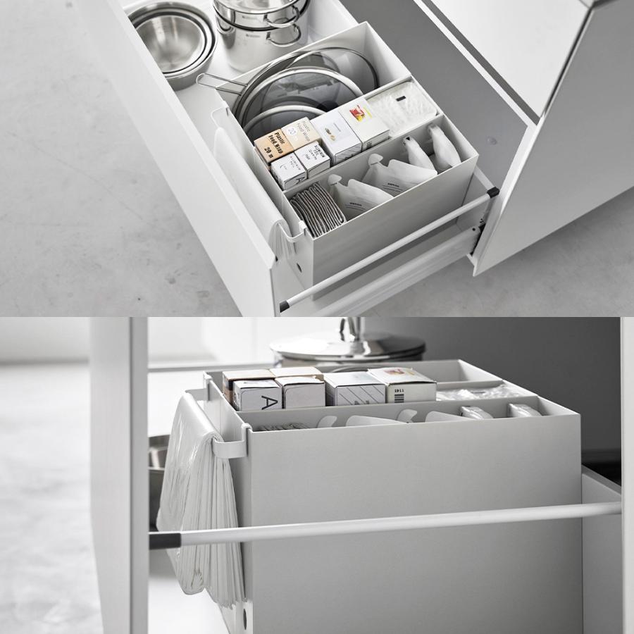 山崎実業 tower ファイルケース 取り付け 引っ掛け収納バー タワー 収納 フック シンク下 洗面台下 吊り下げ 収納ハンガー ごみ袋ホルダー |  | 06