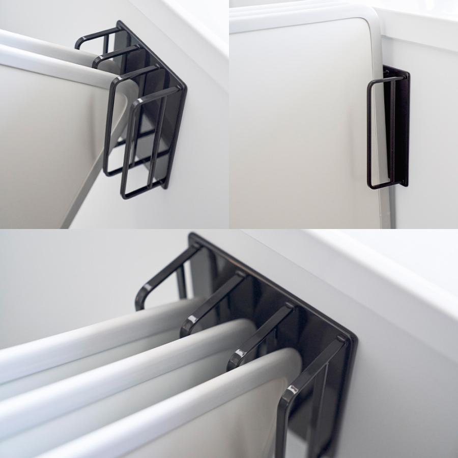 山崎実業 tower マグネット バスルーム 風呂蓋ドライハンガー タワー スタンド ホルダー 磁石 壁 壁面収納 浮かせる 収納 ふた フタ 乾かす | tower | 07