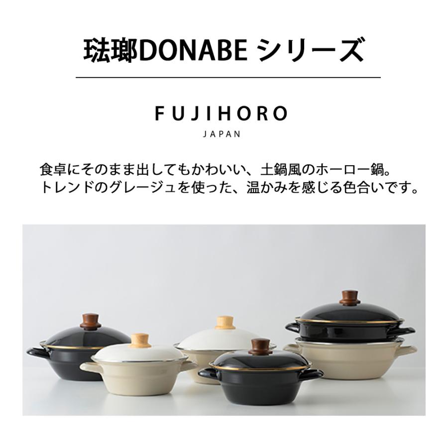 富士ホーロー 土鍋 琺瑯 直火 ガス IH対応 ih 両手鍋 鍋 20cm 2人用 3