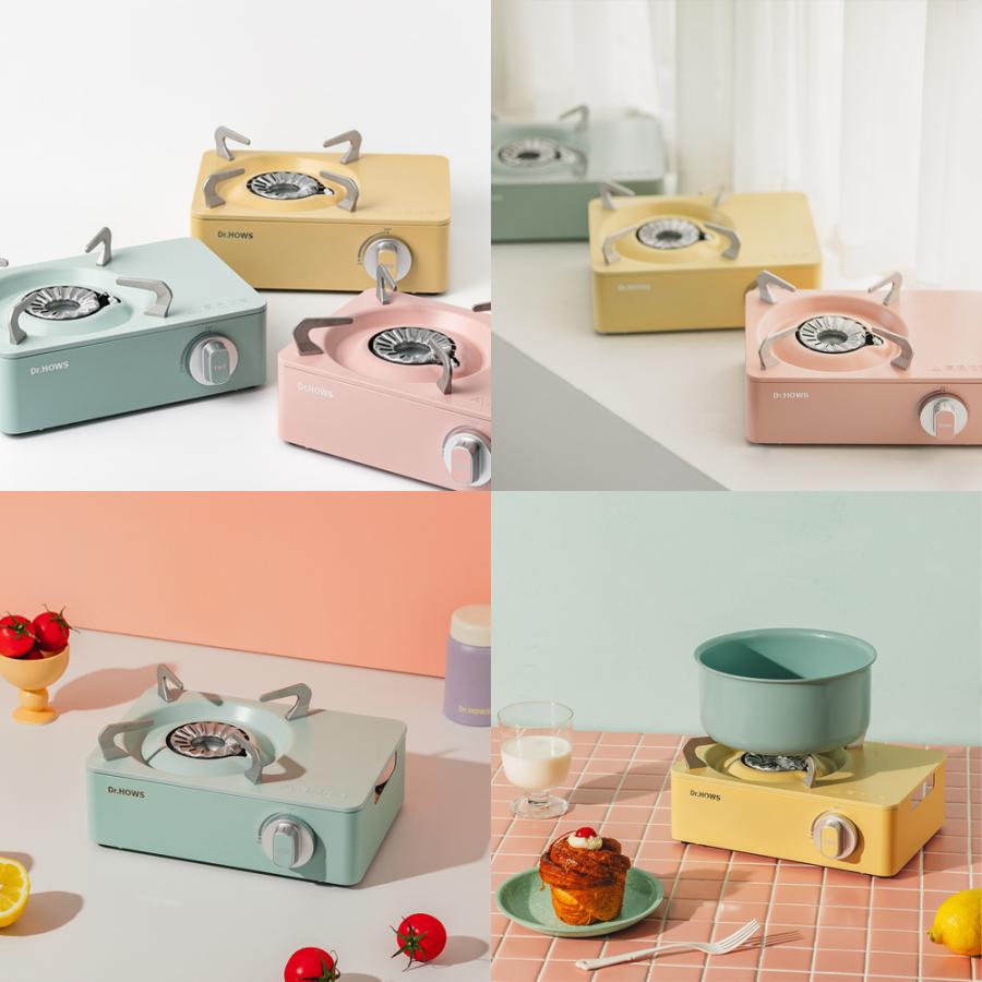 トゥインクルミニストーブ カセットコンロ ミニ ケース付き 卓上 小さい こんろ カセットガス テーブルコンロ 小型 内炎式 アウトドア Dr.HOWS ドクターハウス |  | 15