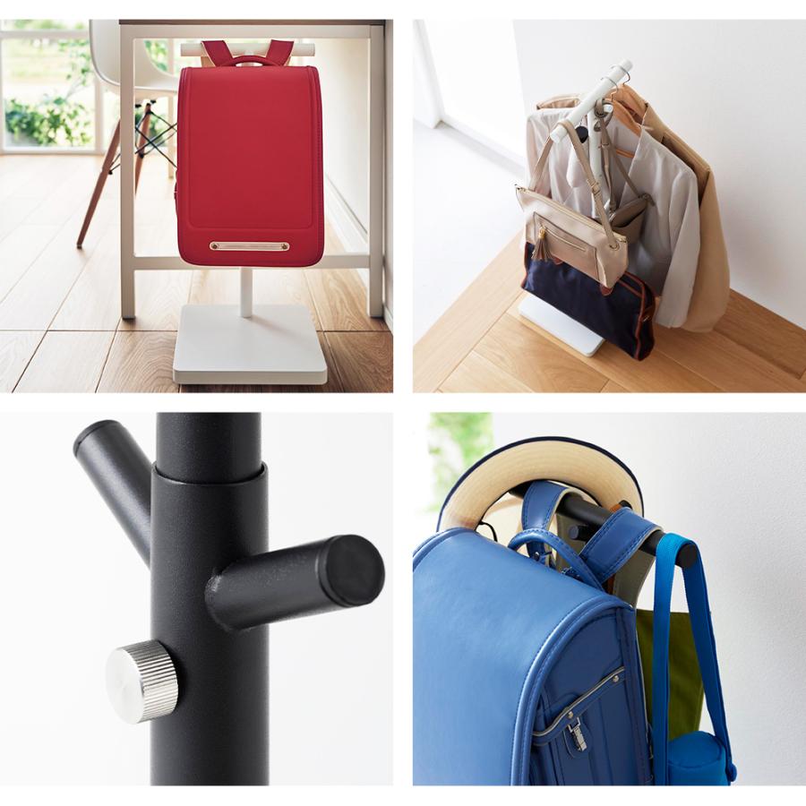 山崎実業 tower 伸縮 ランドセルスタンド タワー 置き 掛け カバン バッグ リュック 鞄 フック 引っ掛け収納 子ども 幼稚園 小学校 | tower | 07