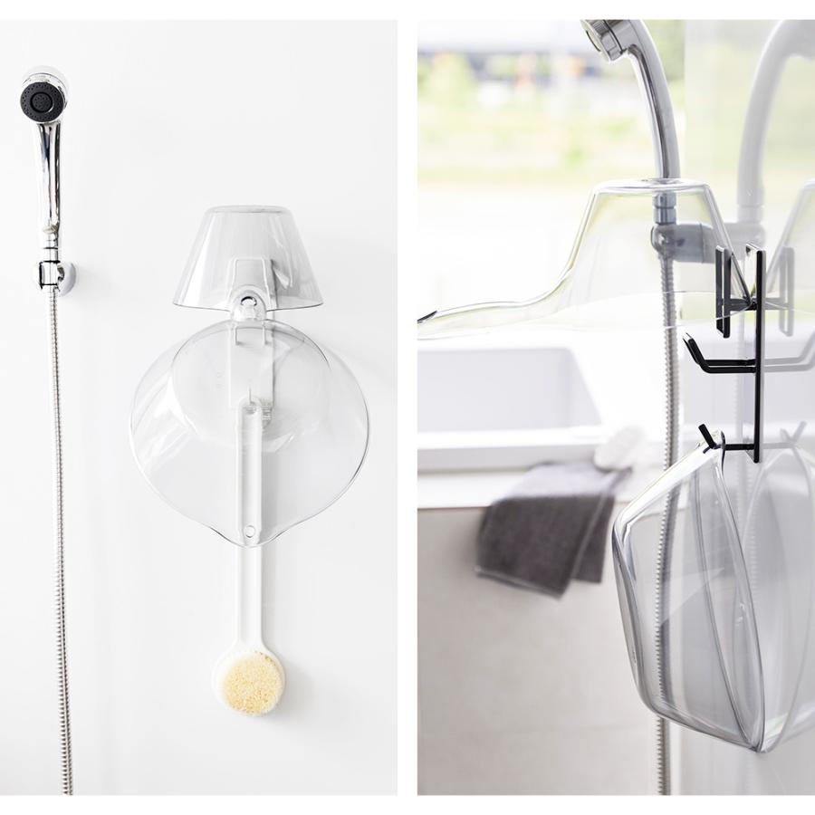 山崎実業 tower マグネット バスルーム 手おけ & 湯おけ ホルダー タワー お風呂 洗面器 収納 湯桶 バスボウル フック 引っ掛け 壁掛け 磁石 | tower | 06