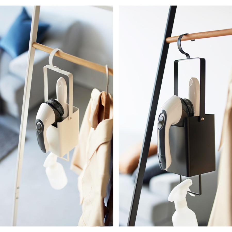 山崎実業 tower 衣類クリーナーツール収納ホルダー タワー スチーマー 衣類用ブラシ ハンガー 吊り下げ 小物 引っ掛け 毛玉取り | tower | 06