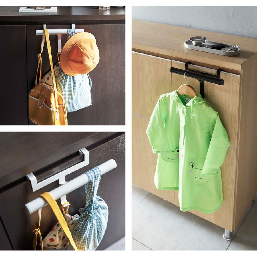 山崎実業 tower 下駄箱扉 ランドセル & リュックハンガー タワー 玄関収納 カバン掛け ラック カバン 鞄 扉 ドア フック 小物 子供部屋 通学 | tower | 07