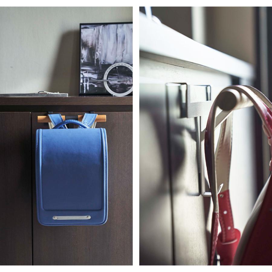 山崎実業 RIN 下駄箱扉 ランドセル & リュックハンガー リン 玄関収納 カバン掛け ラック カバン 鞄 扉 ドア フック 小物 子供部屋 通学 | RIN（山崎実業） | 06