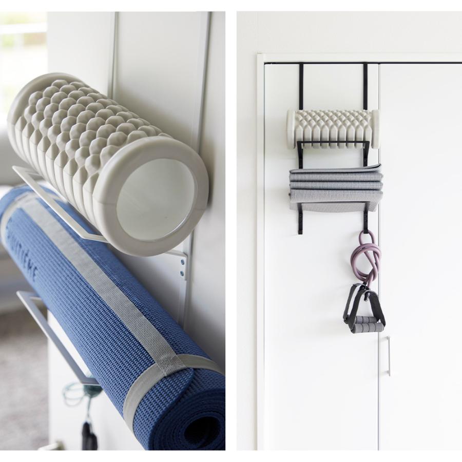 山崎実業 tower フィットネスグッズ収納ハンガー タワー ドアハンガー ヨガマット 収納 ドアフック 壁面収納 扉 引っ掛け トレーニンググッズ | tower | 07