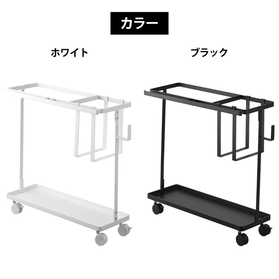 山崎実業 tower キャスター付き フィットネスグッズ収納ラック タワー 収納 ダンベル 腹筋ローラー プレート 筋トレ ウエイト トレーニング | tower | 08