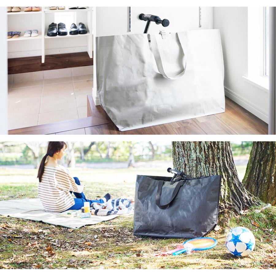 山崎実業 tower ポリエチレンシート外遊び収納バッグ タワー ワイド 子供 おもちゃ ペダルなし自転車 水に強い キャンプ アウトドア 大容量 | tower | 07