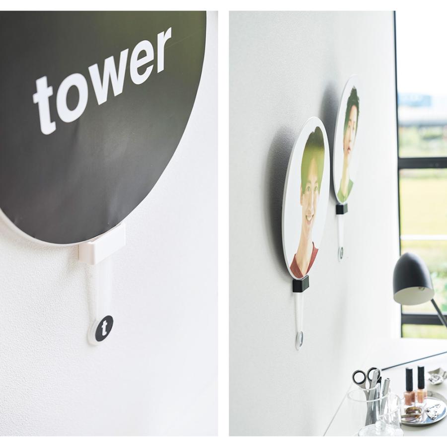 山崎実業 tower ウォール推し活うちわホルダー タワー 石こうボード壁対応 浮かせる オタ活 壁面 壁付け 推し活グッズ 飾れる グッズ収納 ディスプレイ | tower | 06