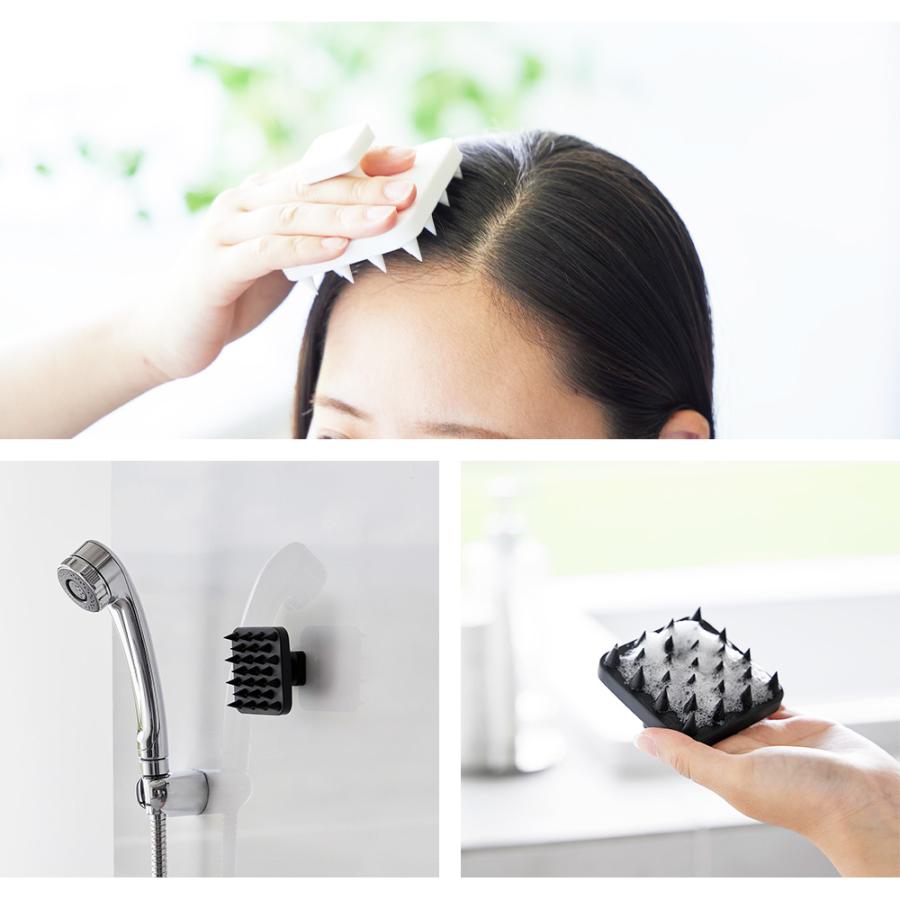 tower 山崎実業 マグネット頭皮マッサージブラシ タワー