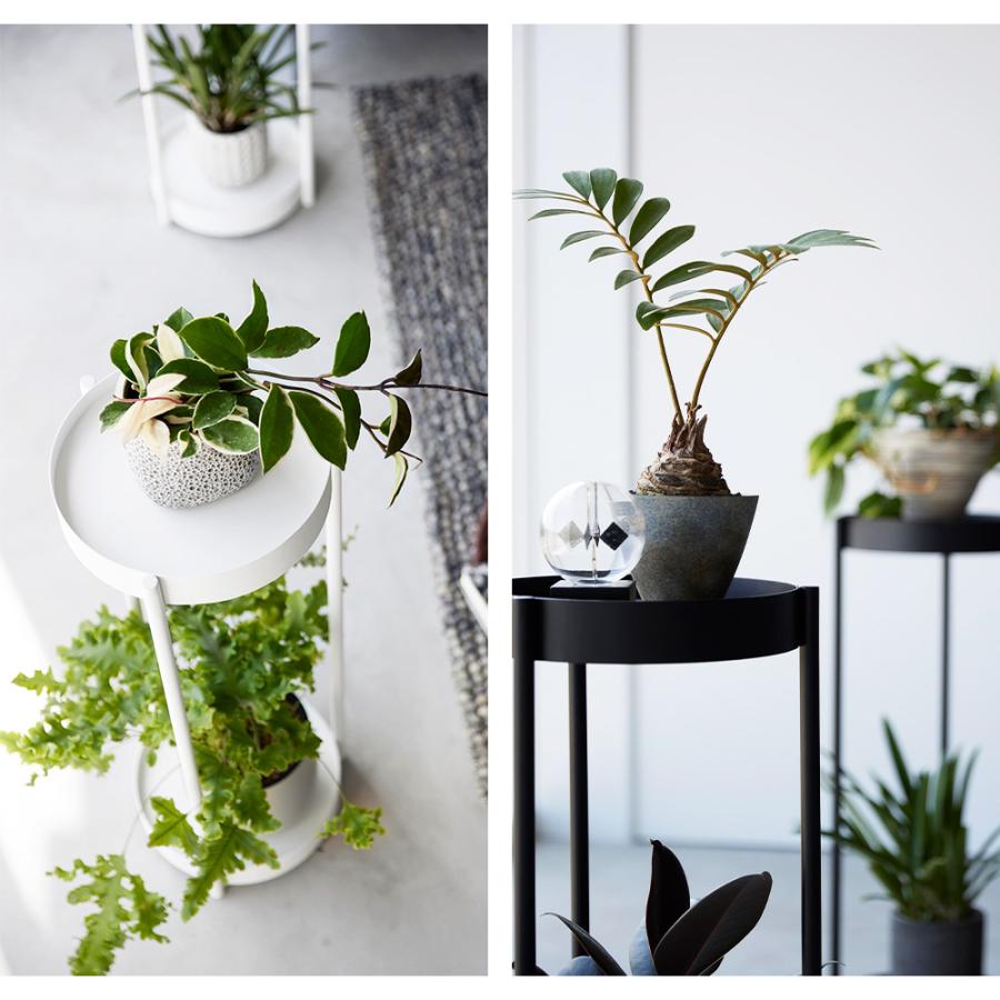 山崎実業 tower キャスター付きプランタースタンド タワー 2段 フラワースタンド 園芸ラック ガーデンラック 鉢皿 トレイ 鉢植え台 観葉植物 | tower | 06