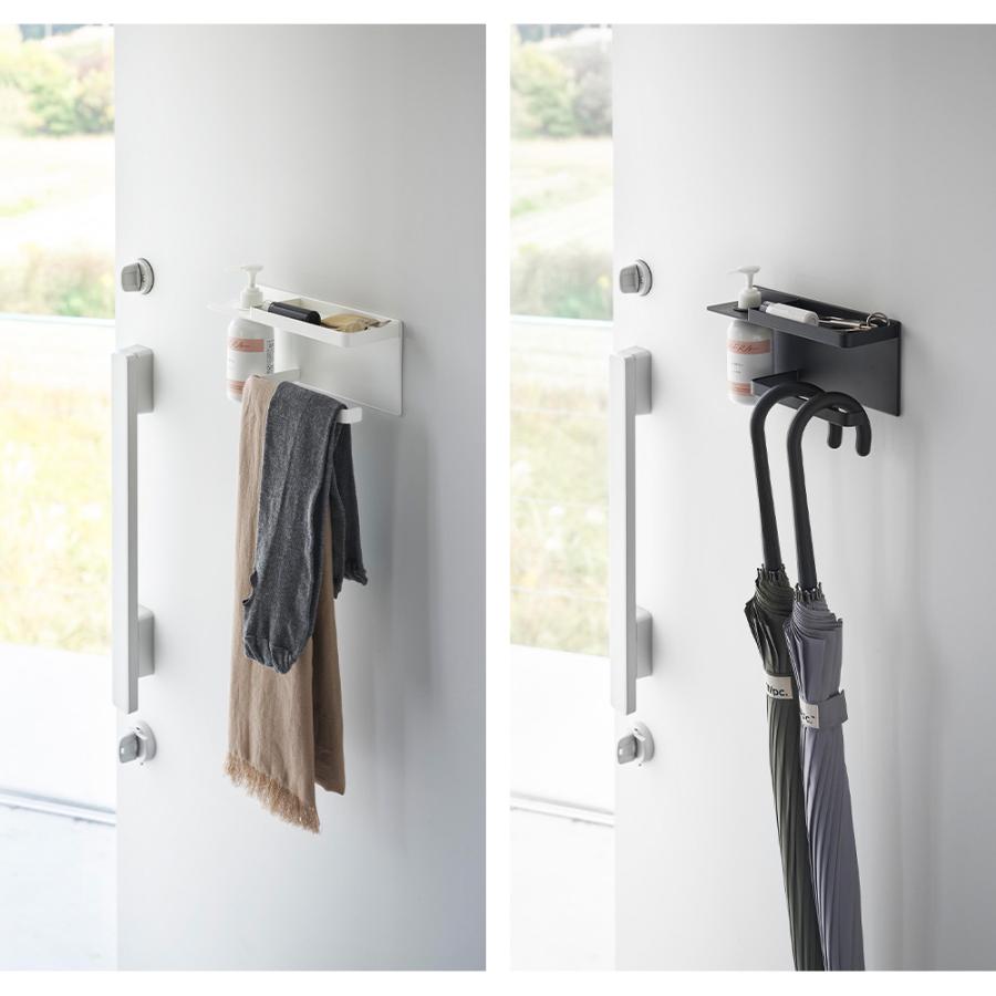 山崎実業 tower マグネットUV対策用品収納ホルダー タワー 玄関収納 磁石 ドア 日傘 折り畳み傘 印鑑置き ハンコ 日焼け止め 紫外線予防 | tower | 07