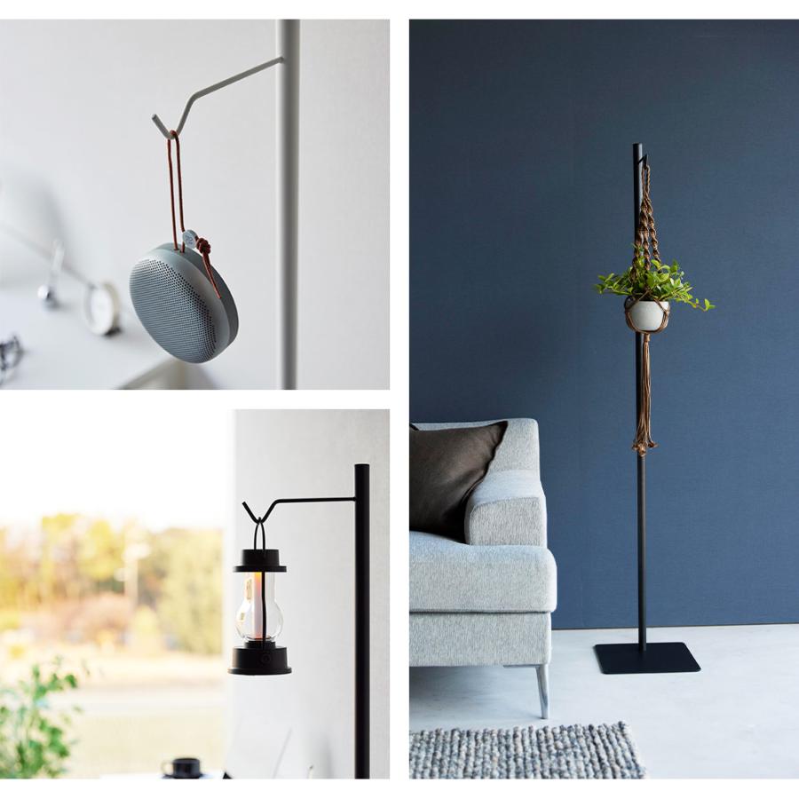 山崎実業 tower 高さ伸縮ランタンスタンド タワー マルチツールスタンド キャンプ ハンガー プランターハンガー 高さ調節 間接照明 | tower | 07