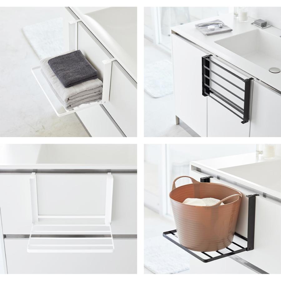 山崎実業 tower 引っ掛け折り畳み棚 タワー 台 折りたたみ ランドリーラック ウォールシェルフ タオル置き 洗面所 一時置き タオルハンガー | tower | 07