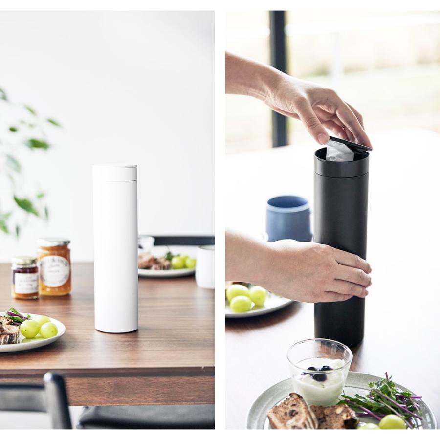 山崎実業 tower ボトル型蓋付きティッシュケース タワー ボックスティッシュ 車載 車内 車用 ドリンクホルダー スリム ドアポケット 筒型 | tower | 06