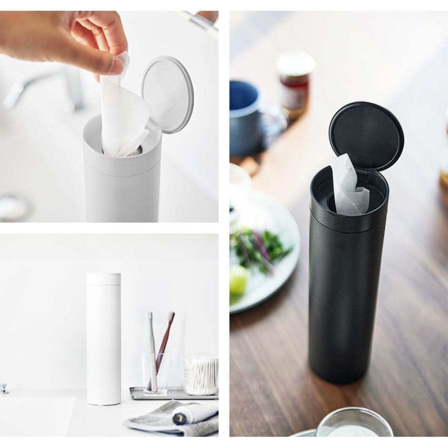 山崎実業 tower ボトル型蓋付きティッシュケース タワー ボックスティッシュ 車載 車内 車用 ドリンクホルダー スリム ドアポケット 筒型 | tower | 07