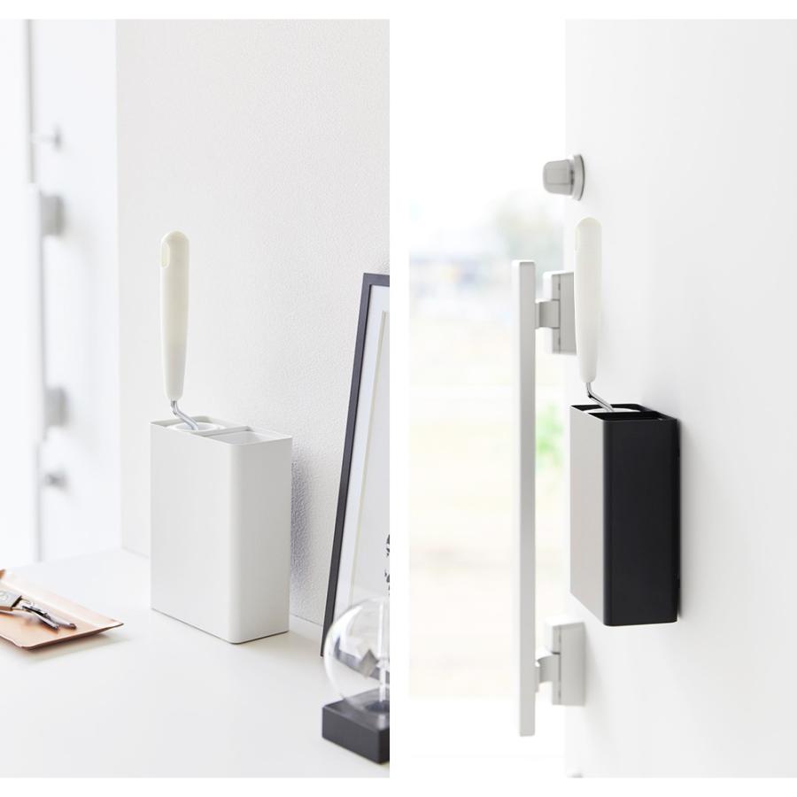 山崎実業 tower マグネット粘着クリーナースタンド収納&ダストボックス タワー 粘着ローラー 収納ケース 磁石 掃除用具収納 コロコロ 浮かせる | tower | 06