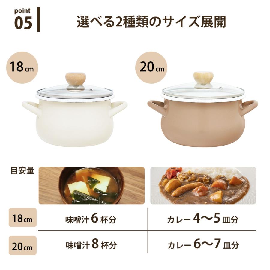 和平フレイズ 両手鍋 直火 ガス IH対応 ih 18cm 調理 ガラス蓋 フタ