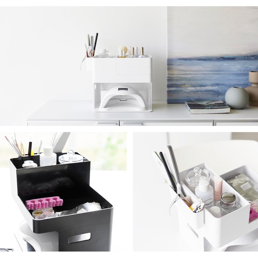 山崎実業 tower ネイルライト&ジェルネイル用品収納ケース タワー ネイル用品 ネイルケアグッズ セルフネイル ポリッシュ マニキュア ネイルライト | tower | 07