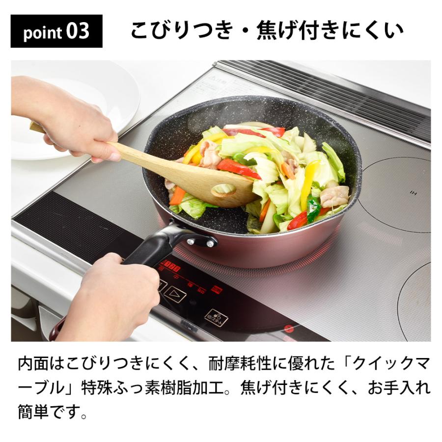 和平フレイズ フライパン 深型 26cm ガス IH 対応 深い 軽量 軽い