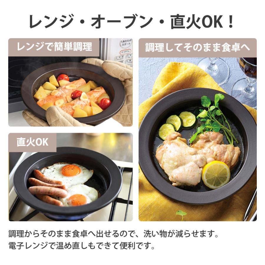 耐熱の器　陶器製 丸型取っ手付き ［新品·未使用] 直火·レンジ·オーブンOK 耐熱の器陶器製 丸型取っ手付き ［新品·未使用] 直火·レンジ