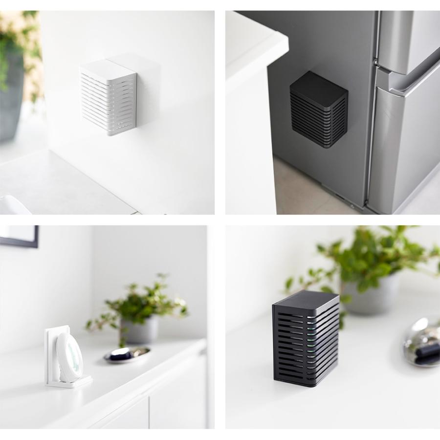 山崎実業 tower マグネット防カビ&消臭剤ケース タワー S 脱臭 におい取り 湿度取り 浴室 冷蔵庫横 浮かせる 置く キッチン 玄関 | tower | 07