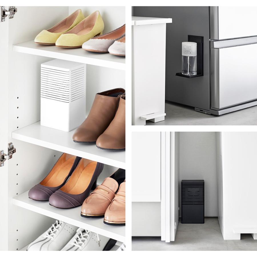 山崎実業 tower マグネット消臭剤ケース タワー L 脱臭 におい取り 湿度取り 浴室 冷蔵庫横 浮かせる 置く キッチン 玄関 | tower | 06